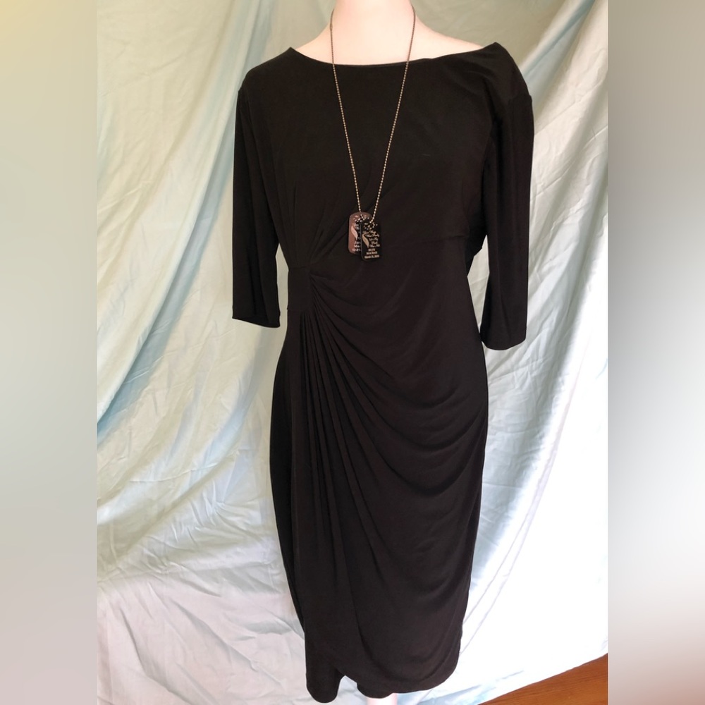 All black stretch dress size 12